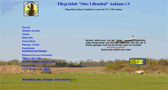 Desktop Screenshot of fliegerklub-otto-lilienthal-anklam.de